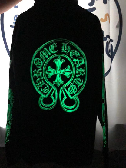 CHROME HEARTS HOODIE 10 -GLOW IN THE DARK-