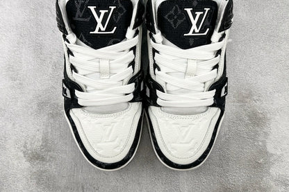 LV TRAINER BLACK WHITE